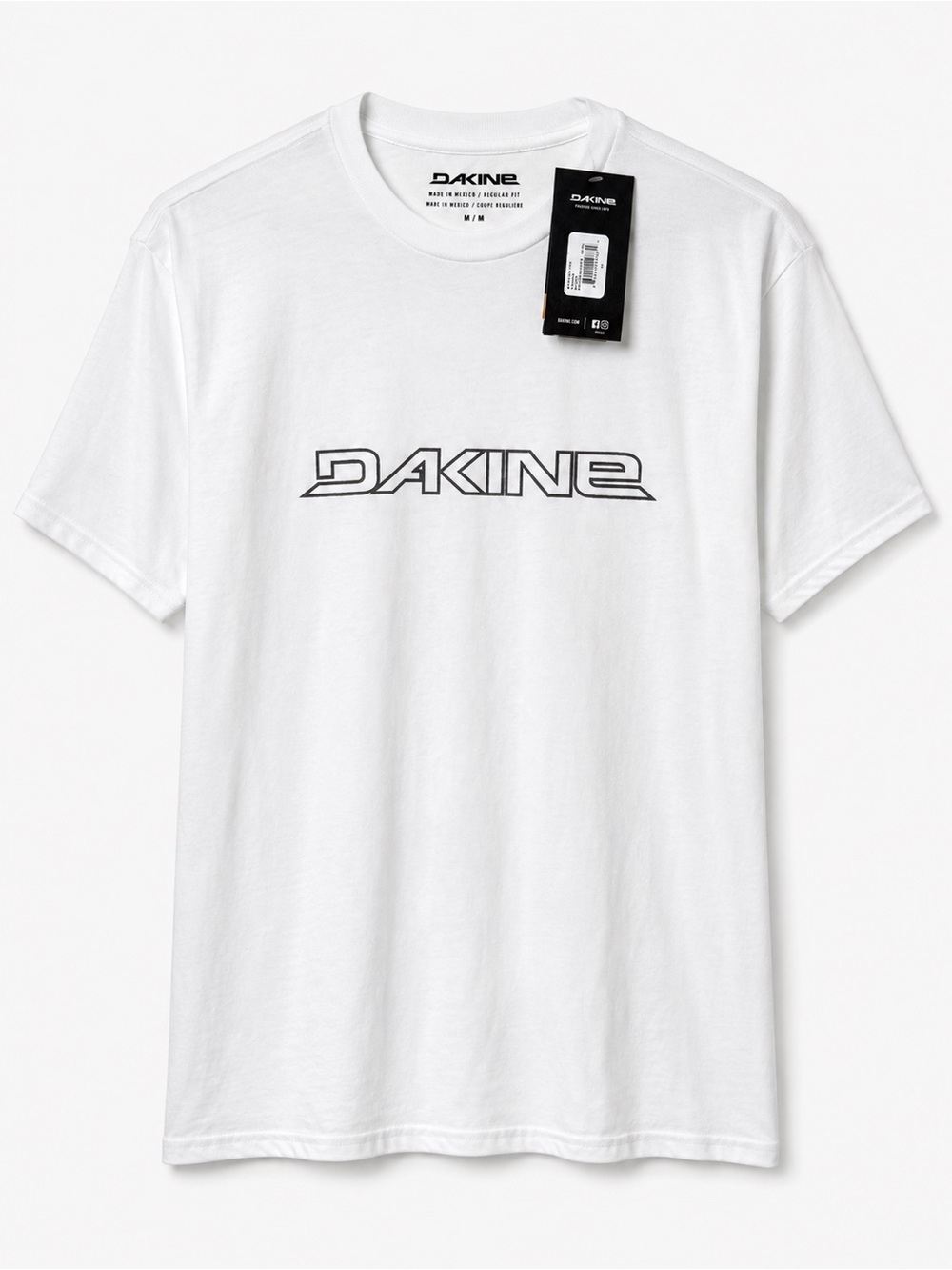 Dakine White Crew Neck Logo Tee